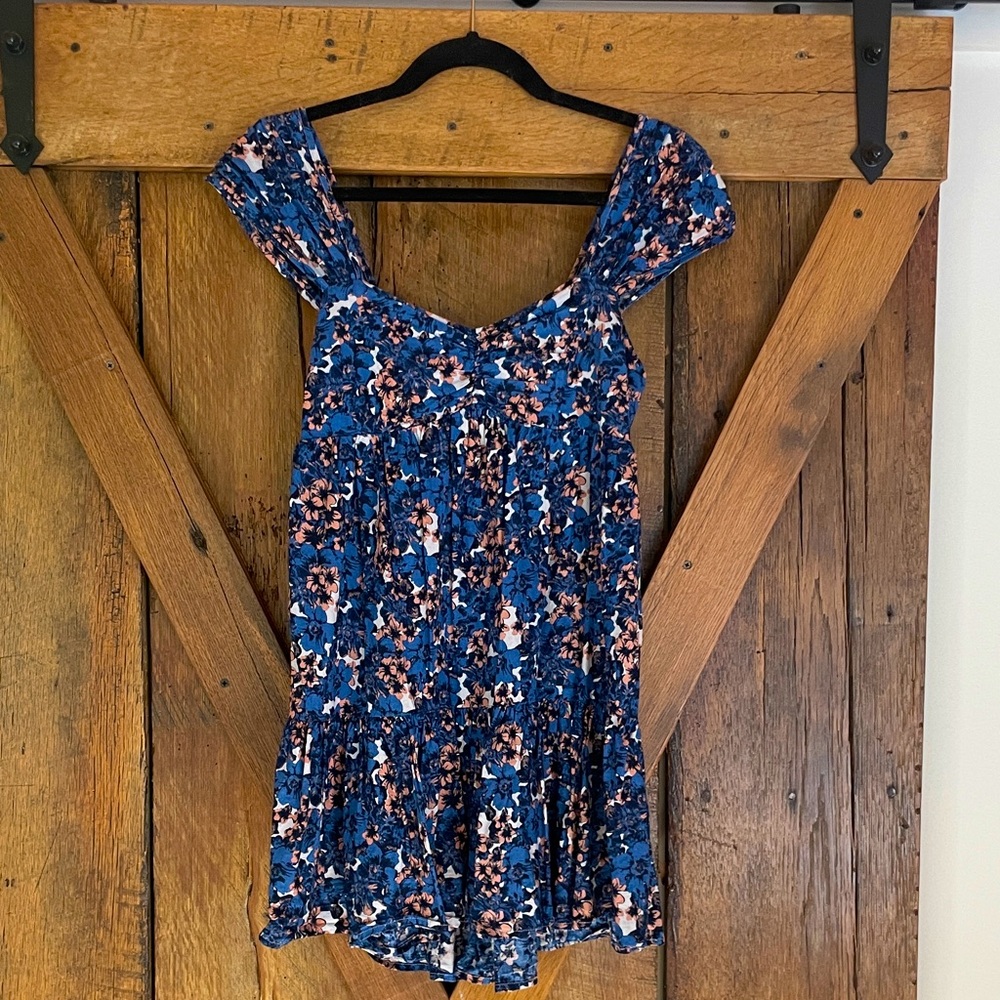 Free People Size XS Floral Mini Dress